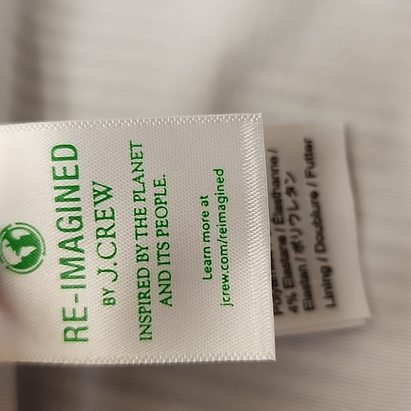 J. CREW Hipster Bikini Bottom in Seersucker Women's Medium Blue White Stripe NWT - Picture 9 of 12